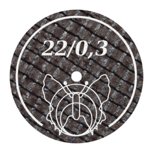WHITE Butterfly Disc 22 x 0.3 (10 Pack)