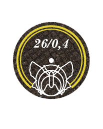 YELLOW/WHITE Butterfly Disc 26 x 0.4mm (10 Pack or 20 Pack)