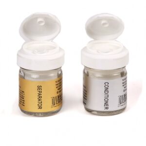 Sponge-filled Glass Dipping Jars